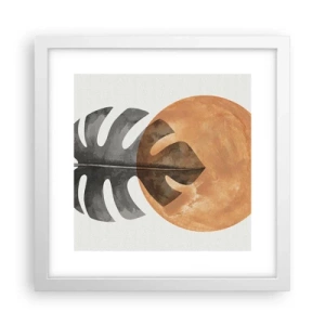 Plakat w białej ramie - Zawsze słońce - 30x30 cm