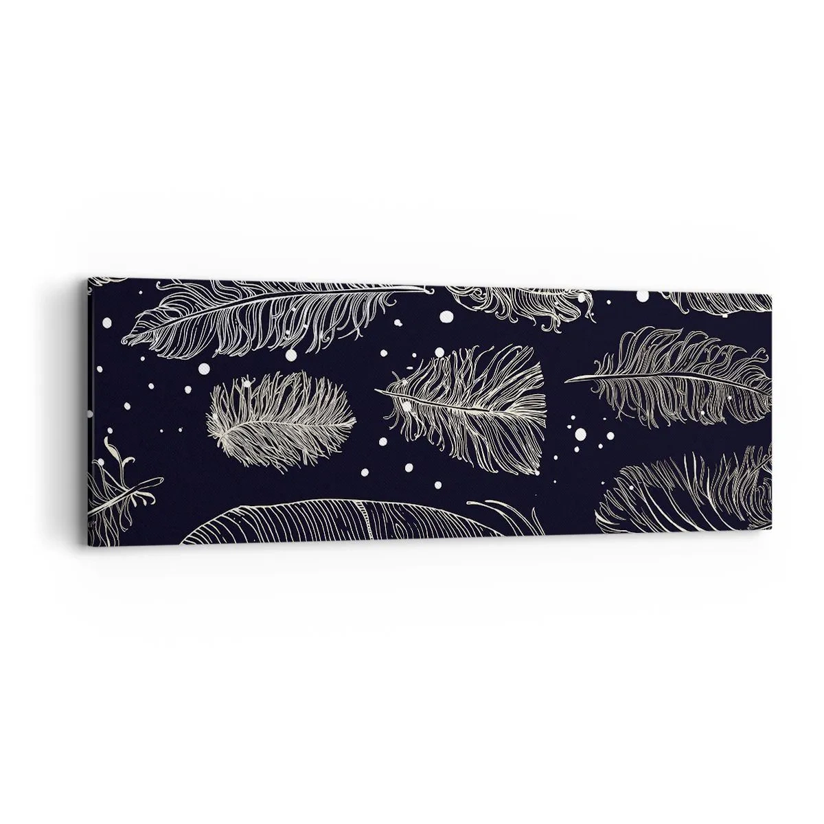 Obraz na płótnie - Pierzasta koronka - 90x30 cm