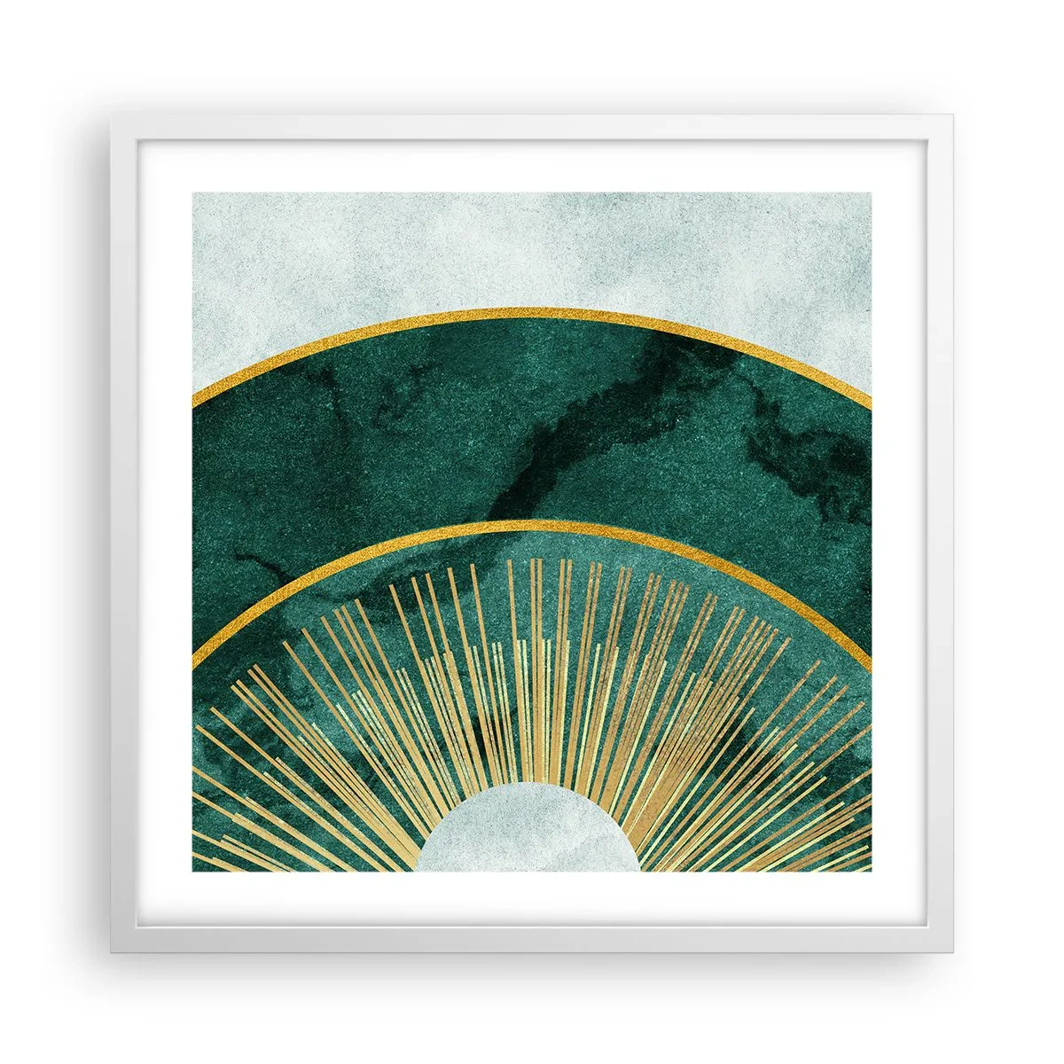 Plakat w białej ramie - Inny układ słoneczny - 50x50 cm