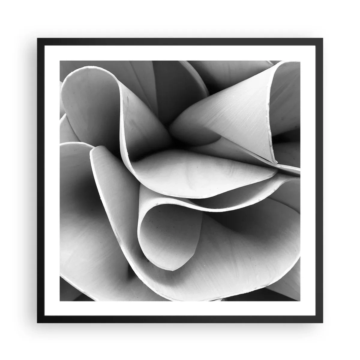 Plakat w czarnej ramie - Dzieje się w przestrzeni - 60x60 cm