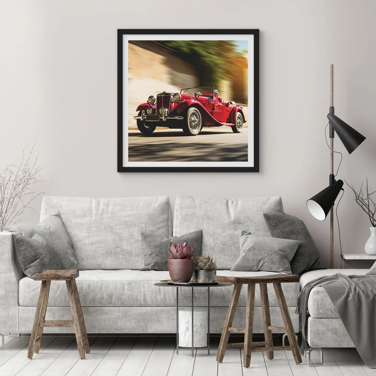 Plakat w czarnej ramie - Piękniejszy niż Nike z Samotraki - 50x50 cm