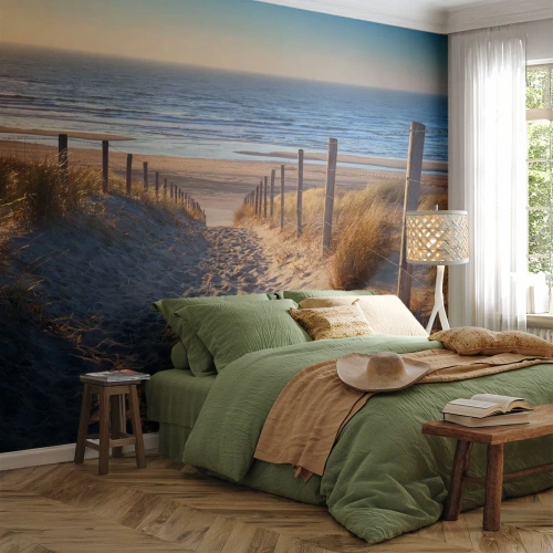 Fototapeta na wymiar Premium Sand - Morza szum, ptaków śpiew, dzika plaża pośród traw… - Krajobraz, Plaża, Wydmy
