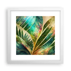Plakat w białej ramie - Barwy tropików - 30x30 cm
