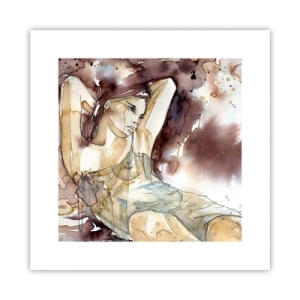 Plakat - W nastroju lila - 30x30 cm