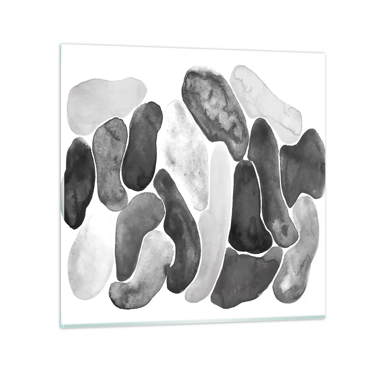 Obraz na szkle - Abstrakcja kamienista - 40x40 cm