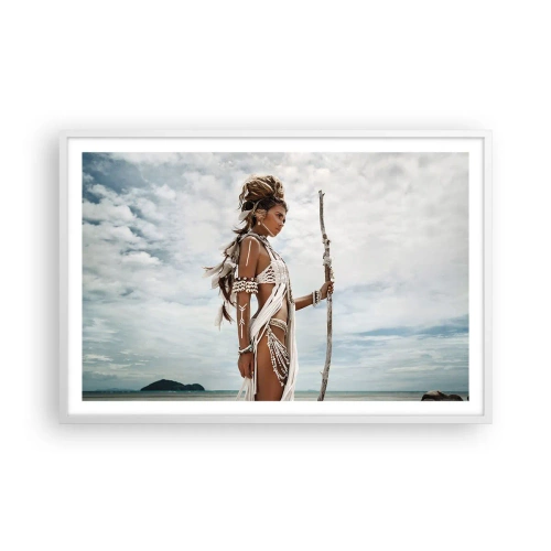 Plakat w białej ramie - Królowa tropików - 91x61 cm