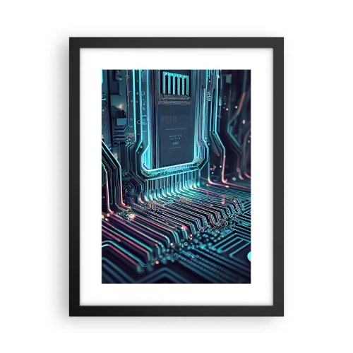 Plakat w czarnej ramie - Tak sobie myślę… - 30x40 cm