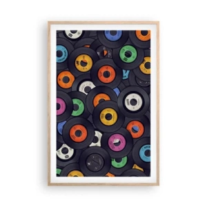 Plakat w ramie jasny dąb - Kolory klasyki - 61x91 cm