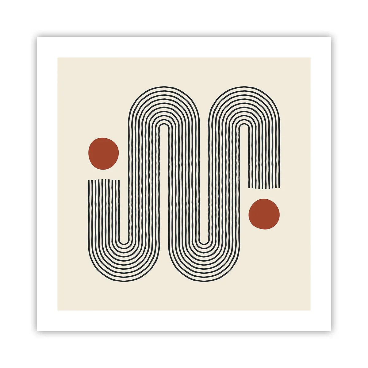 Plakat - Od początku do końca - 50x50 cm