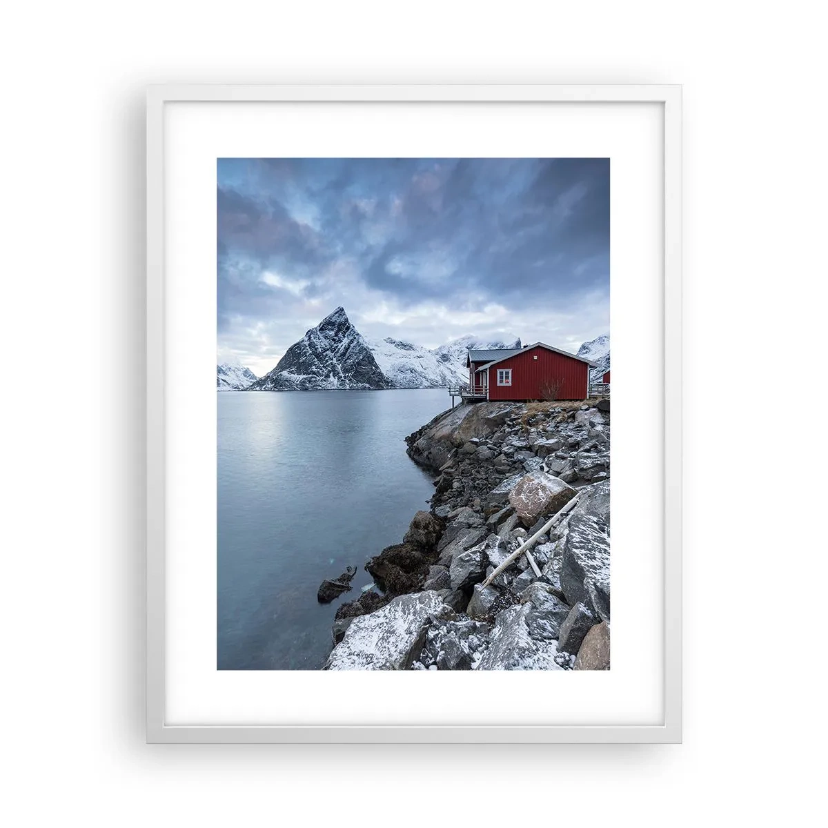 Plakat w białej ramie - Skandynawskie zacisze - 40x50 cm