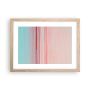 Plakat w ramie jasny dąb - Abstrakcja o świcie - 40x30 cm