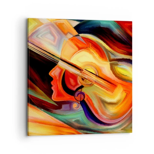 Obraz na płótnie - Wszystko gra - 70x70 cm