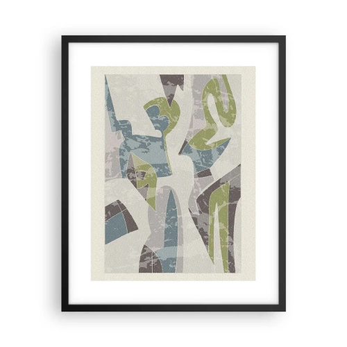 Plakat w czarnej ramie - Kompozycja za szybą - 40x50 cm