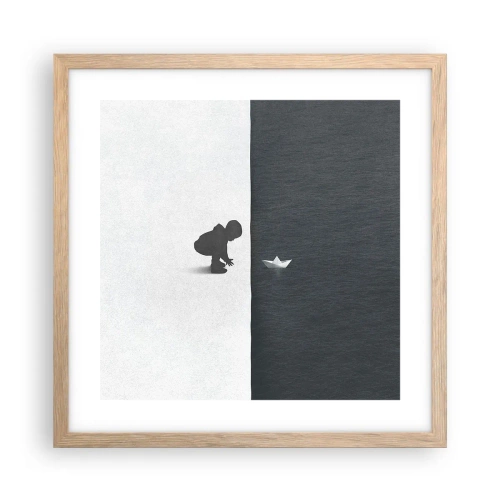 Plakat w ramie jasny dąb - Wielka wyprawa - 40x40 cm