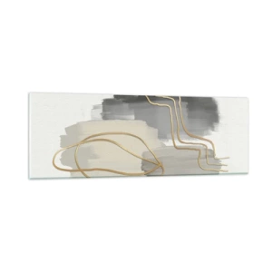 Obraz na szkle - Trwanie i ruch - 90x30 cm