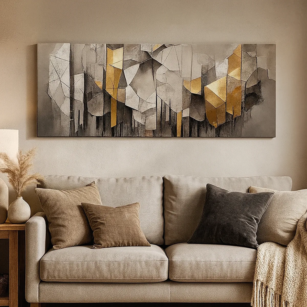 Obraz na płótnie - Kompozycja z lodu i światła - 30x30 cm