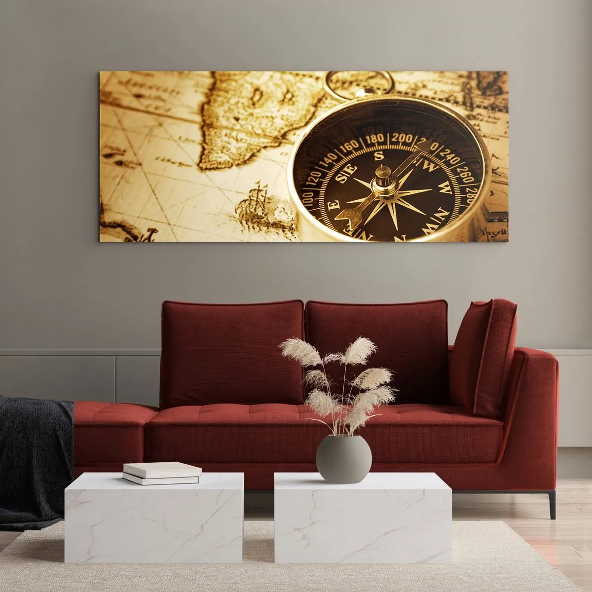 Obraz na szkle - Na wschód czy na zachód? - 100x40 cm