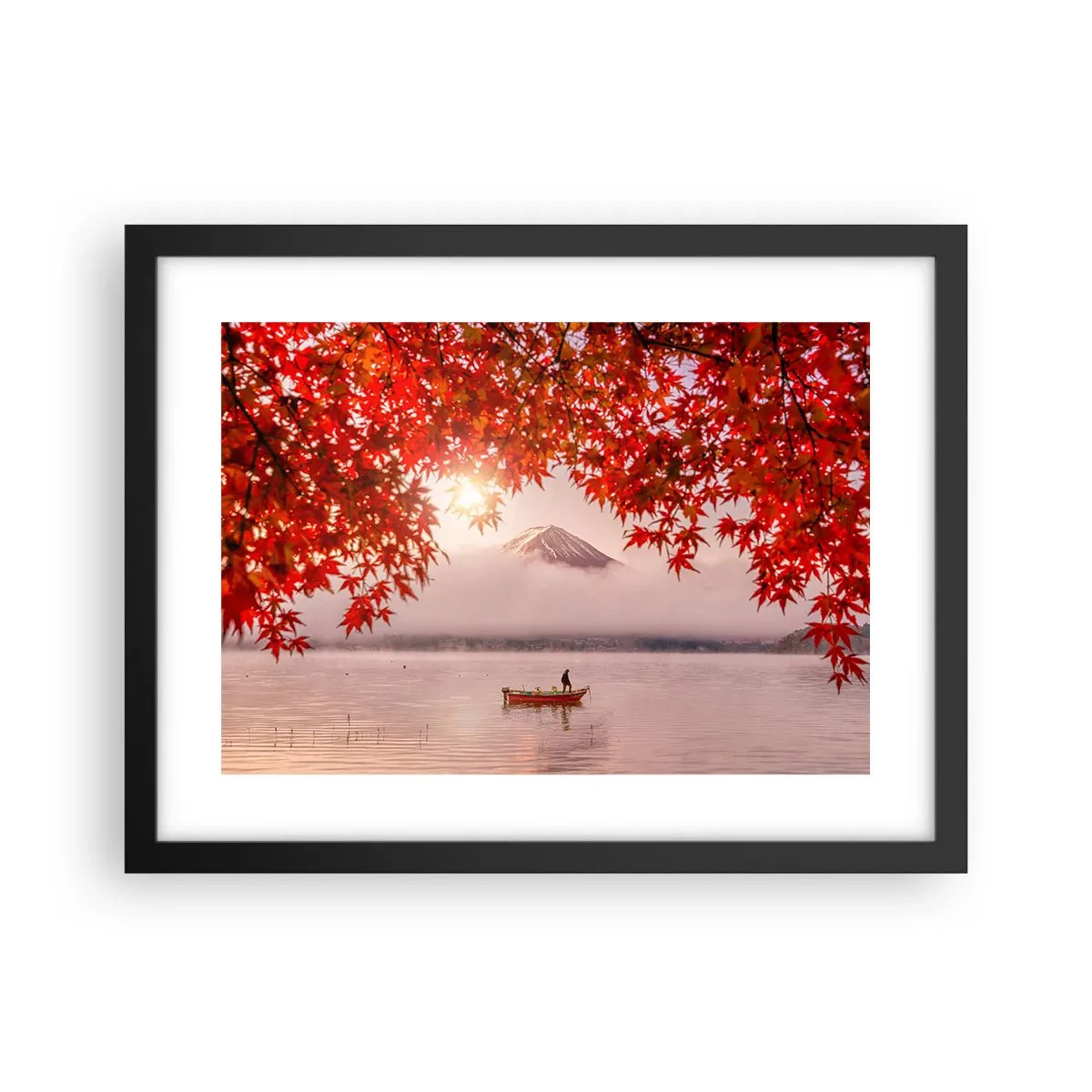 Plakat w czarnej ramie - W japońskim klimacie - 40x30 cm