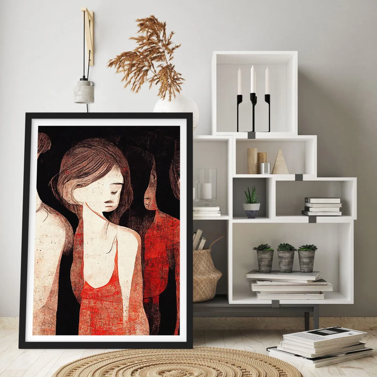 Plakat w czarnej ramie - Madonny z ciemności - 40x50 cm