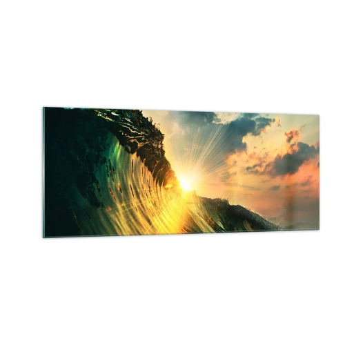 Obraz na szkle - Surferze, gdzie jesteś? - 100x40 cm