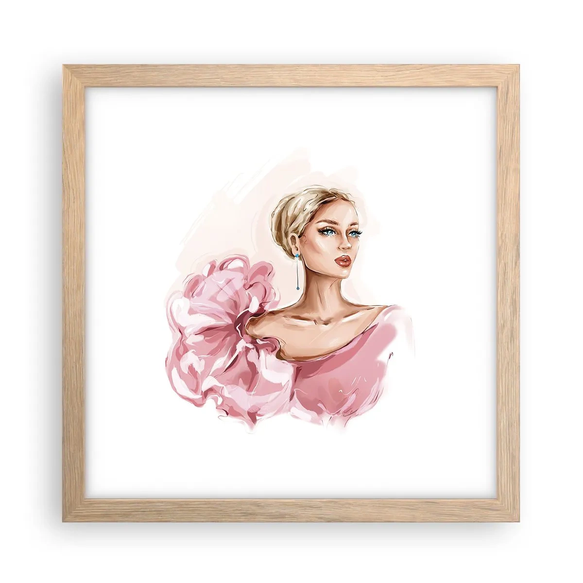 Plakat w ramie jasny dąb - Jak  malowana… - 30x30 cm