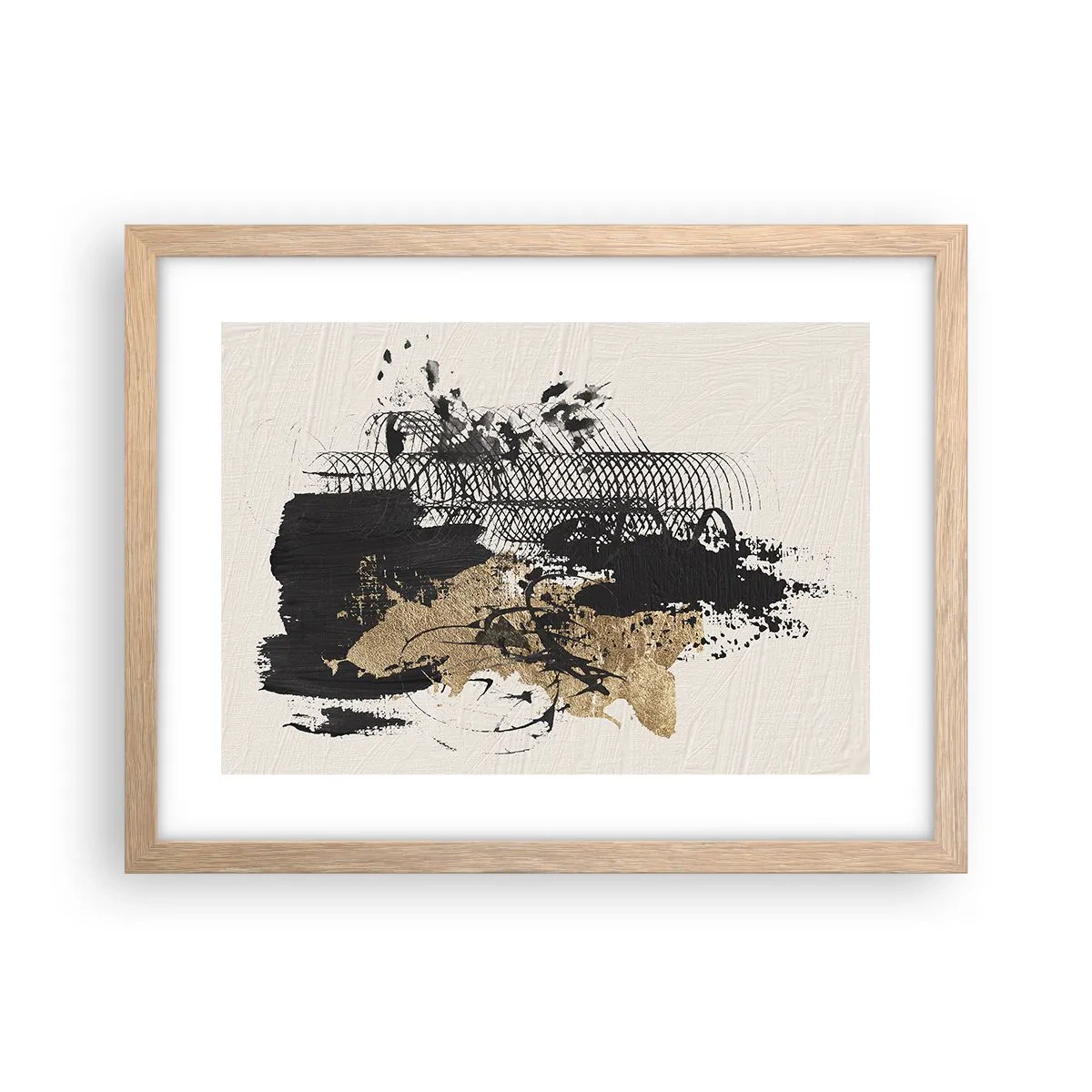 Plakat w ramie jasny dąb - Kompozycja z pasją - 40x30 cm