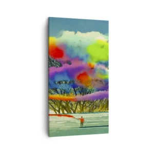 Obraz na płótnie - Ożywić ten świat - 45x80 cm