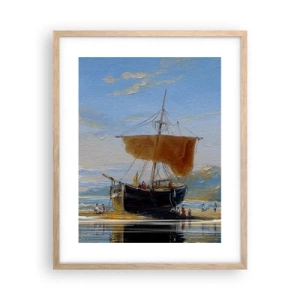 Plakat w ramie jasny dąb - Woda, ziemia, powietrze - 40x50 cm