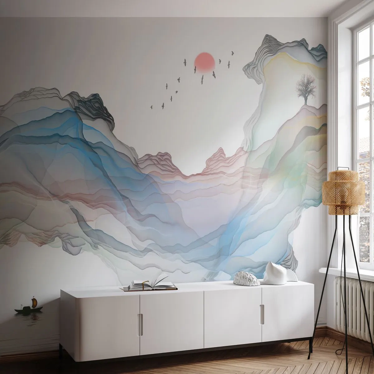 Fototapeta Premium Sand - Ku kryształowym górom - Abstrakcja, Fantasy, Krajobraz - 350x256 cm