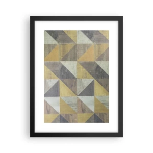 Plakat w czarnej ramie - Pod kątem trójkąta - 30x40 cm