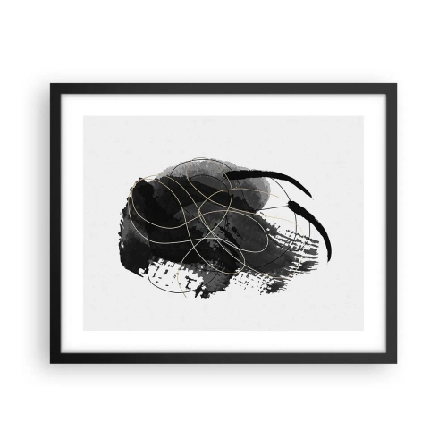 Plakat w czarnej ramie - Wysnute z czerni - 50x40 cm
