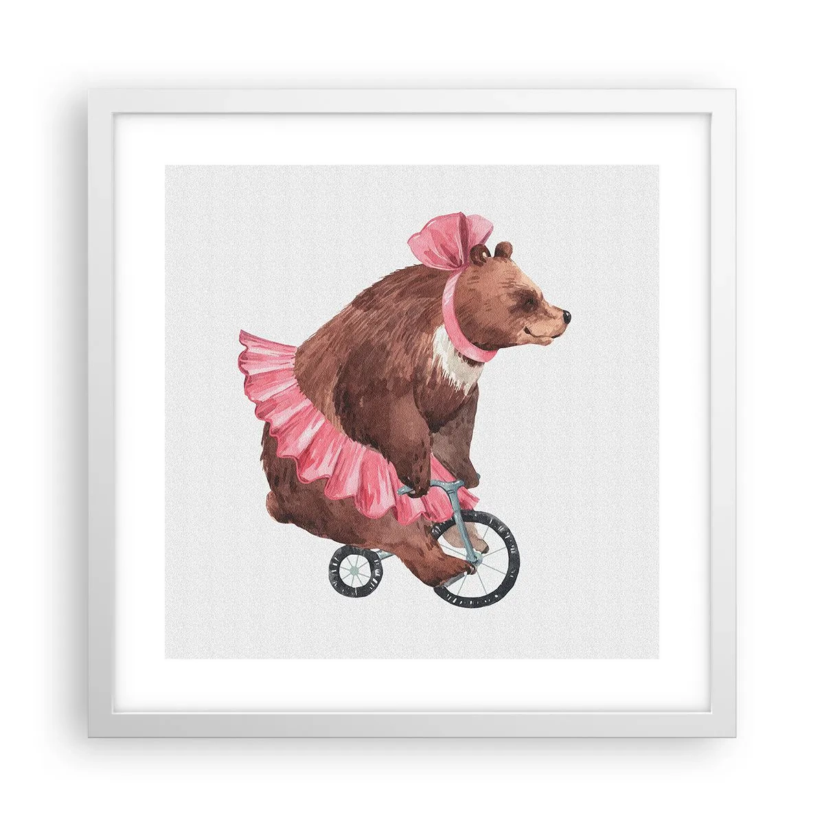 Plakat w białej ramie - Ale cyrk! - 40x40 cm