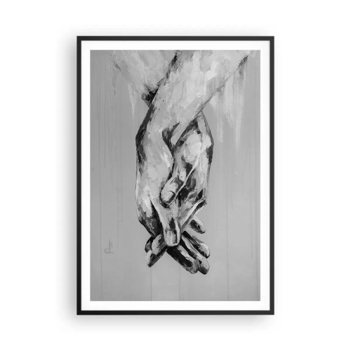 Plakat w czarnej ramie - Początek… - 70x100 cm