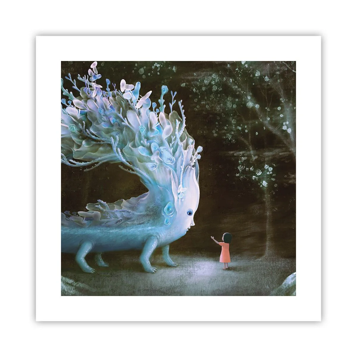 Plakat - Fantastyczne spotkanie - 40x40 cm