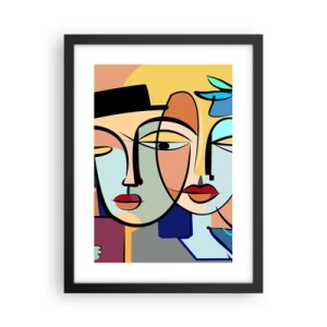 Plakat w czarnej ramie - Picassowskie randez vous - 30x40 cm