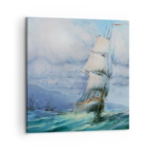 Obraz na płótnie - Pomyślnych wiatrów - 60x60 cm