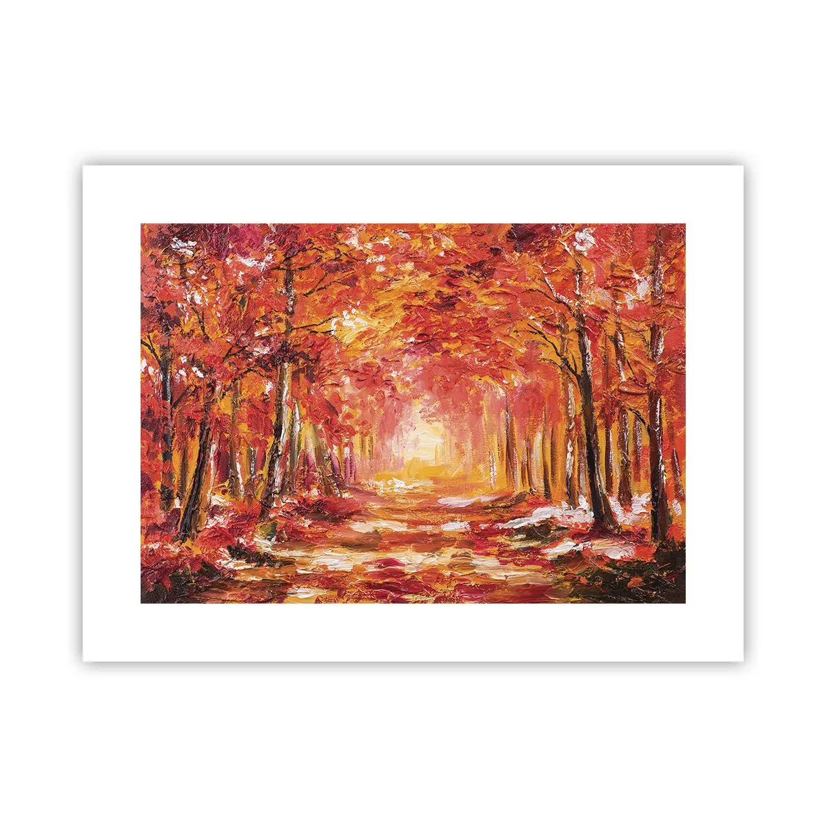 Plakat - Miedziany las - 40x30 cm