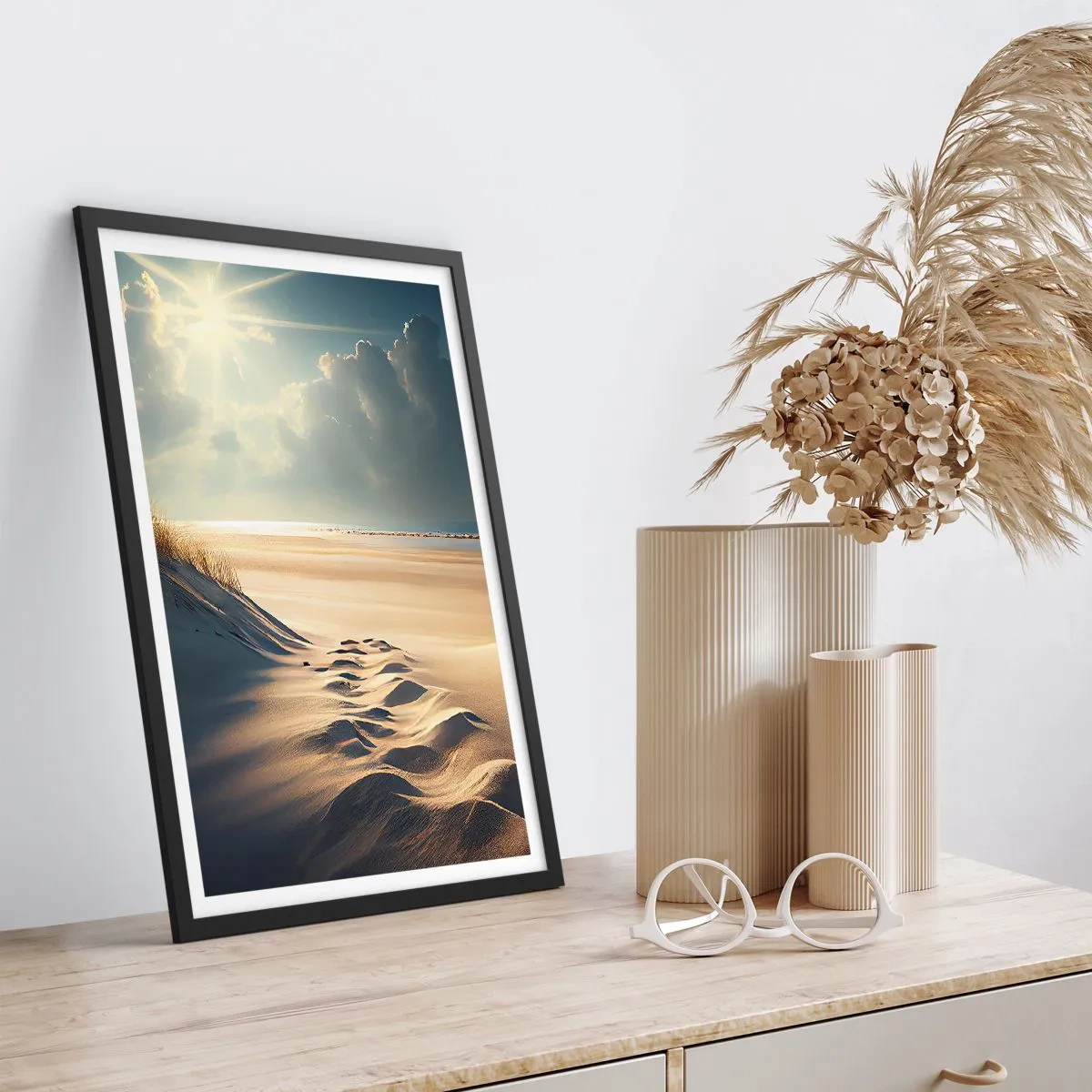 Plakat w czarnej ramie - Kojący pejzaż - 61x91 cm