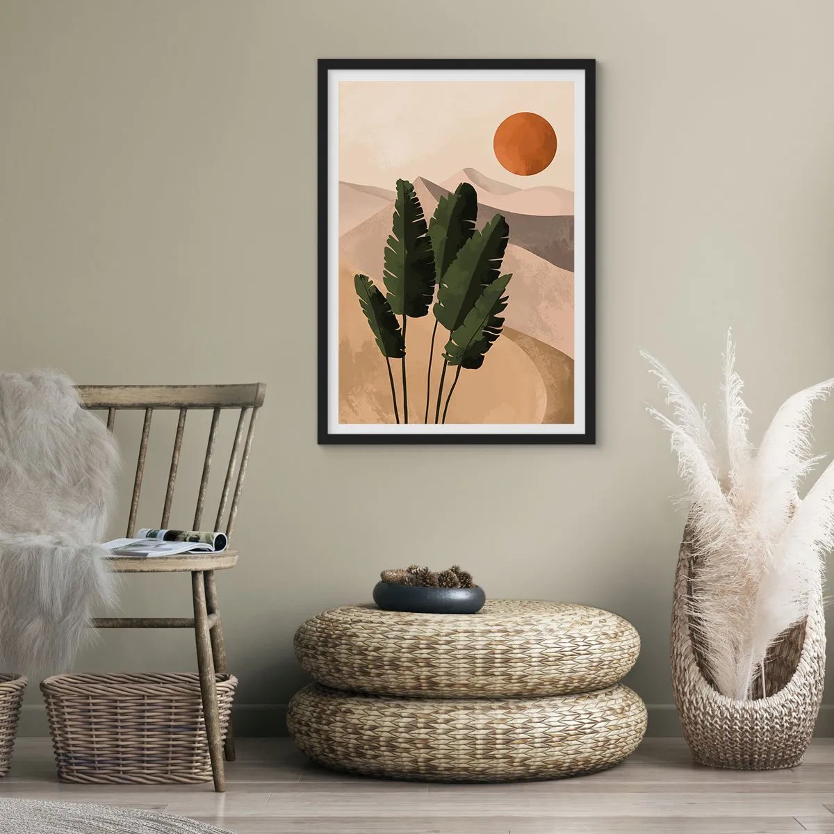 Plakat w czarnej ramie - Triumf życia - 30x40 cm