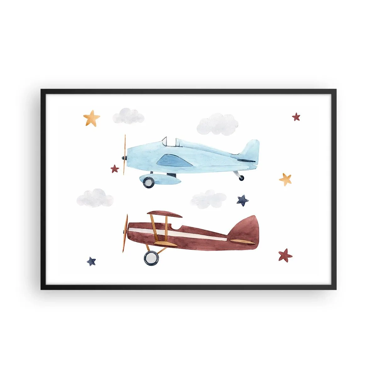 Plakat w czarnej ramie - Panie pilocie, czekamy! - 91x61 cm