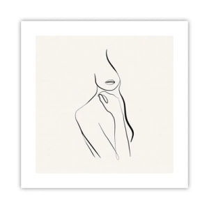 Plakat - Fala melancholii - 40x40 cm