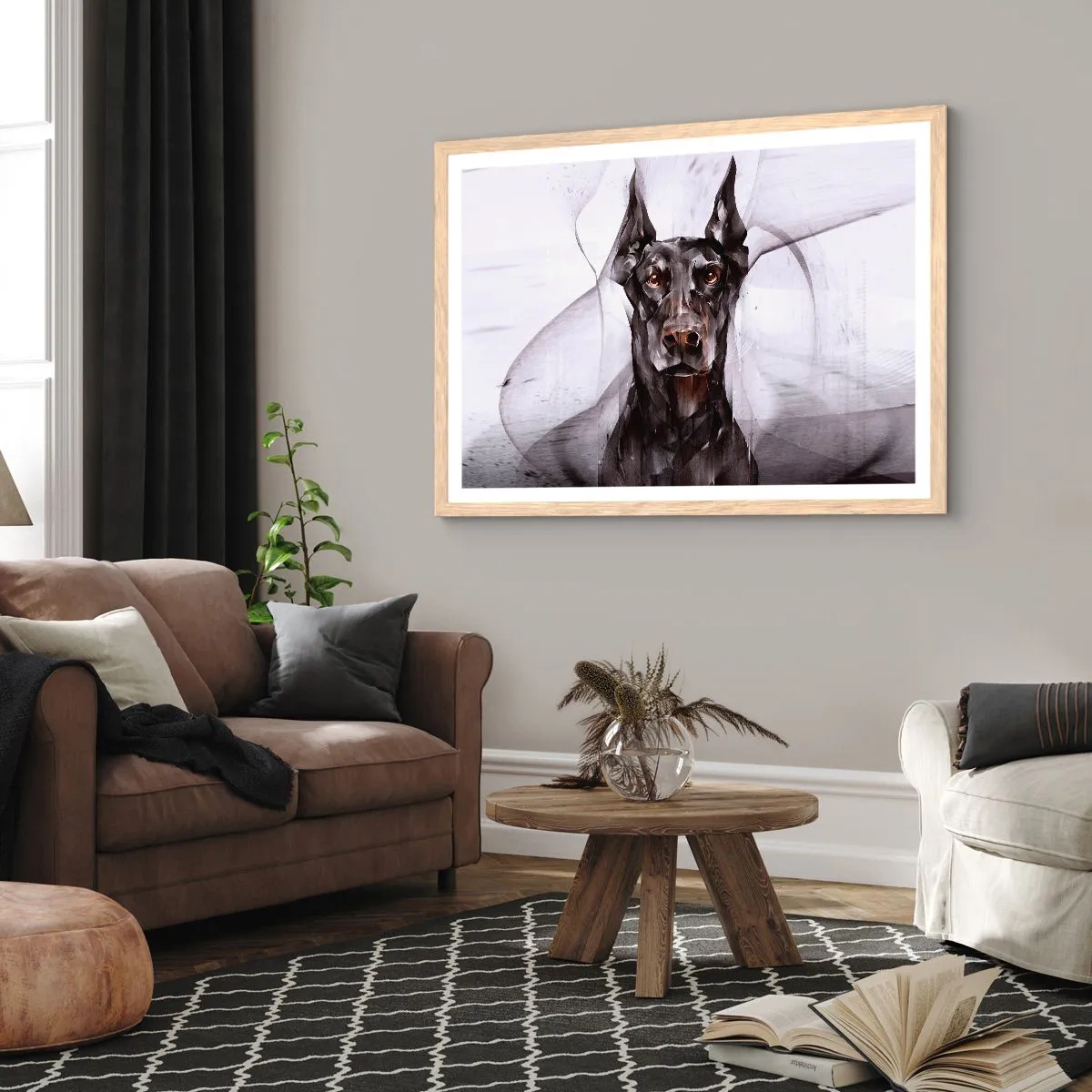 Plakat w ramie jasny dąb - Szlachetnie urodzony - 70x50 cm