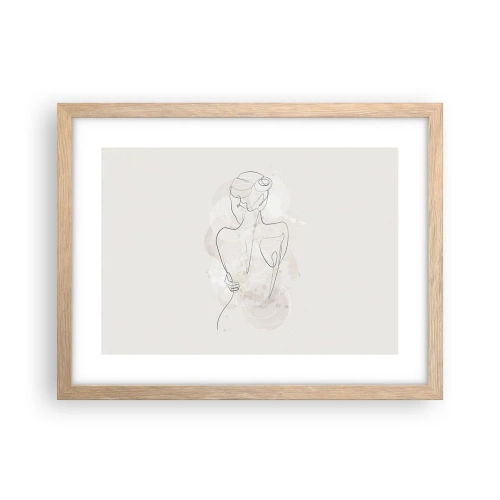 Plakat w ramie jasny dąb - Jak czuły instrument - 40x30 cm