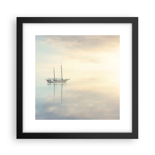 Plakat w czarnej ramie - W morzu ciszy - 30x30 cm