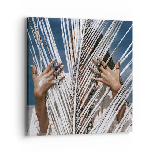 Obraz na płótnie - Dziewczyna szamana? - 30x30 cm