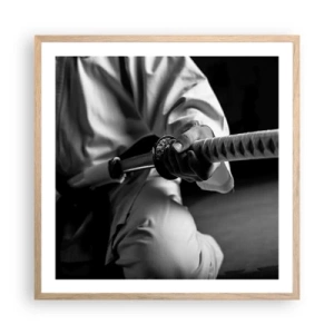 Plakat w ramie jasny dąb - Dusza wojownika - 60x60 cm