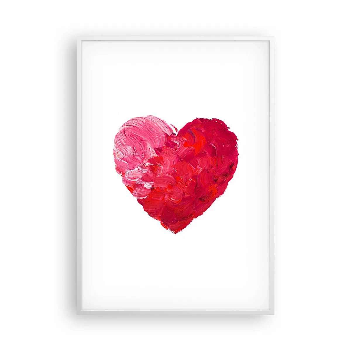 Plakat w białej ramie - All you need is love - 70x100 cm