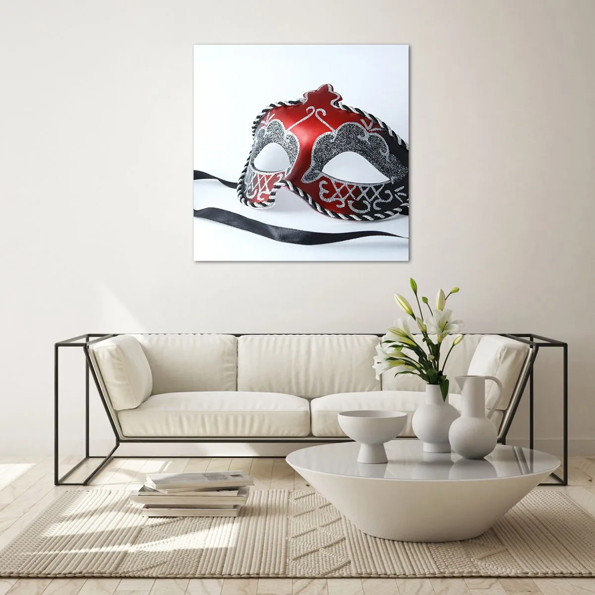 Obraz na szkle - Zaproszenie na bal - 70x70 cm