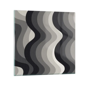Obraz na szkle - Fala za falą - 30x30 cm