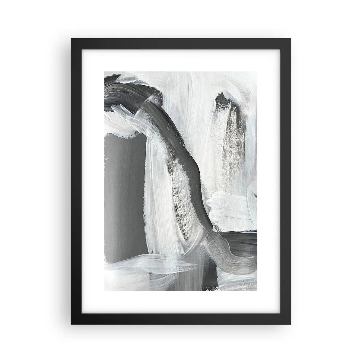 Plakat w czarnej ramie - Zdecydowanym ruchem - 30x40 cm